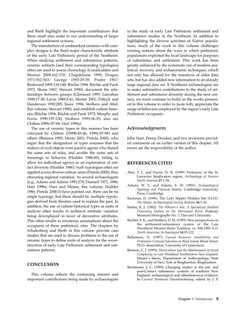 Northeast Subsistence-Settlement Change: A.D. 700 –1300