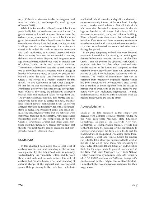 Northeast Subsistence-Settlement Change: A.D. 700 –1300