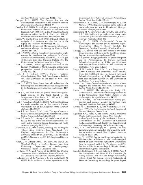 Northeast Subsistence-Settlement Change: A.D. 700 –1300