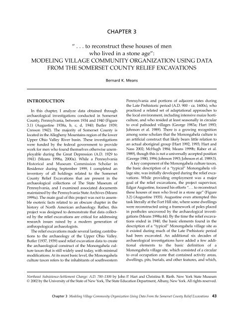 Northeast Subsistence-Settlement Change: A.D. 700 –1300