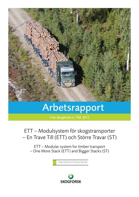 ETT-projektet. Arbetsrapport 758-2012.pdf - Ny Teknik
