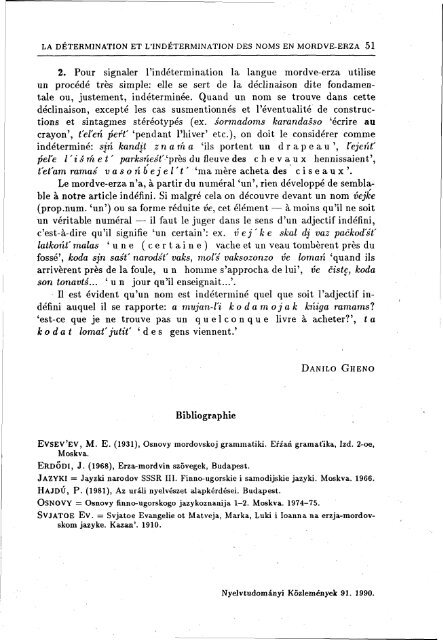 NyelvtudomÃ¡nyi kÃ¶zlemÃ©nyek 91. kÃ¶tet (1990)