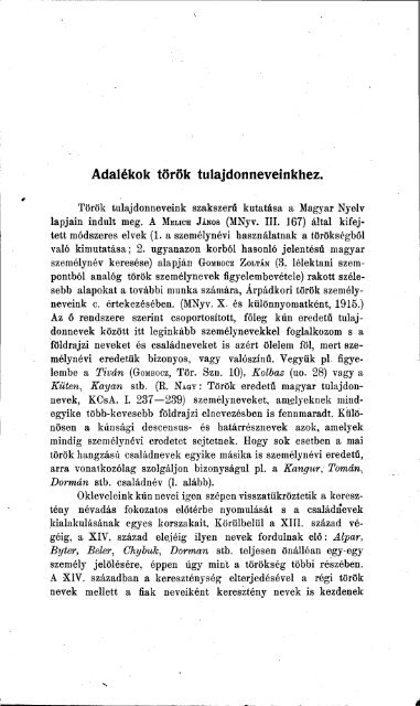 Nyelvtudományi közlemények 46. kötet (1923) - MTA ...