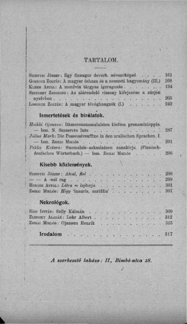 Nyelvtudományi közlemények 46. kötet (1923) - MTA ...