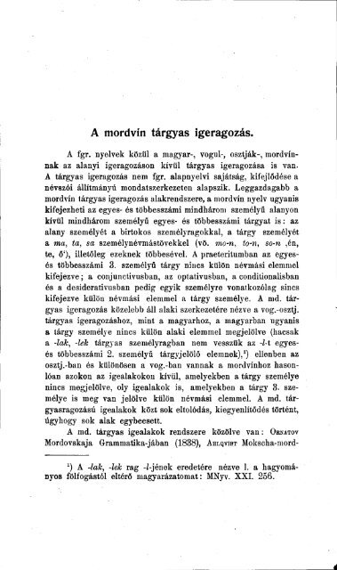 Nyelvtudományi közlemények 46. kötet (1923) - MTA ...