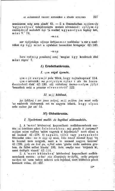 Nyelvtudományi közlemények 46. kötet (1923) - MTA ...