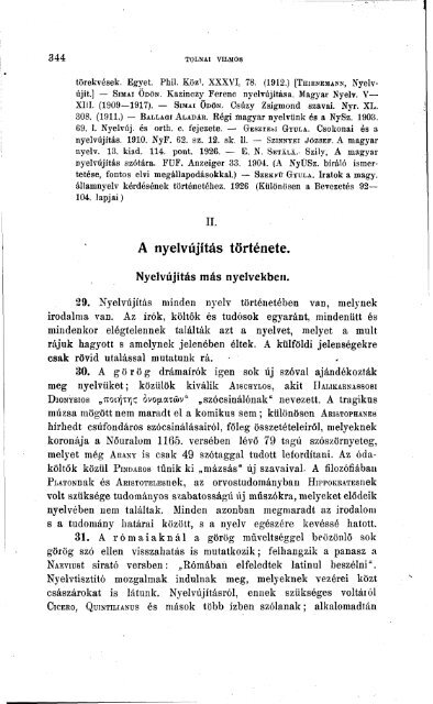 Nyelvtudományi közlemények 46. kötet (1923) - MTA ...