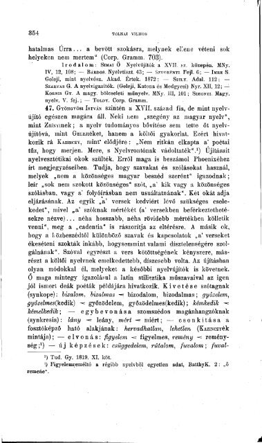 Nyelvtudományi közlemények 46. kötet (1923) - MTA ...