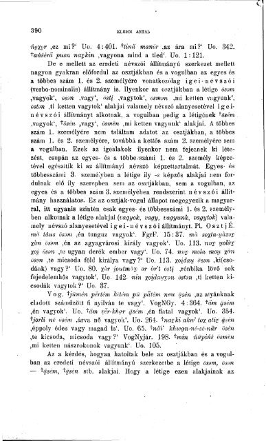 Nyelvtudományi közlemények 46. kötet (1923) - MTA ...