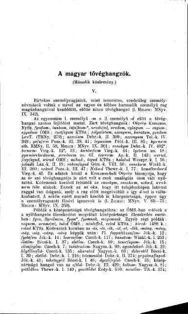 Nyelvtudományi közlemények 46. kötet (1923) - MTA ...