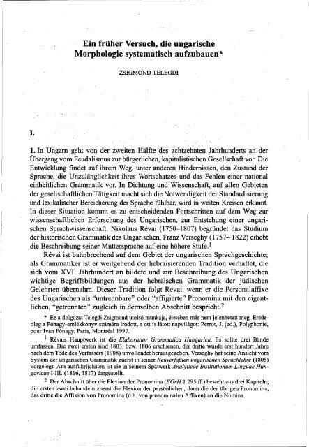 Nyelvtudományi közlemények 95. kötet (1996-1997) - MTA ...