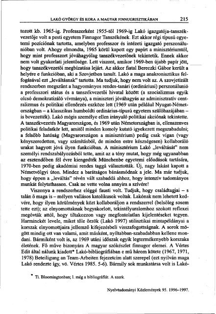 Nyelvtudományi közlemények 95. kötet (1996-1997) - MTA ...