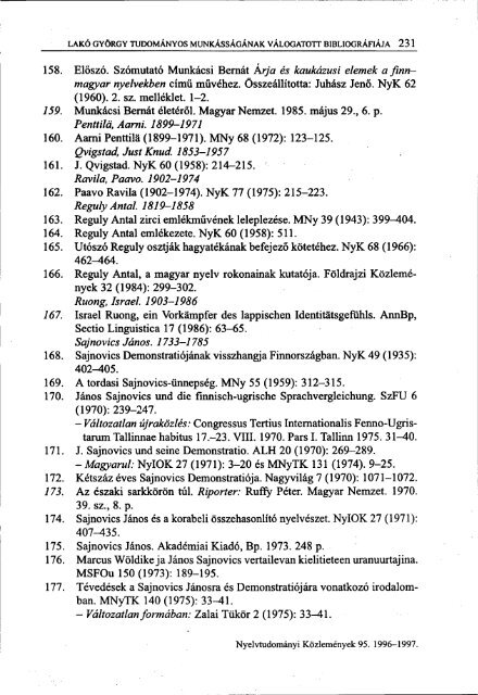 Nyelvtudományi közlemények 95. kötet (1996-1997) - MTA ...