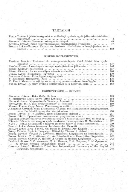 Nyelvtudományi közlemények 65. kötet (1963)