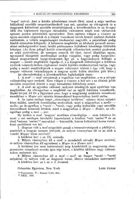 Nyelvtudományi közlemények 65. kötet (1963)