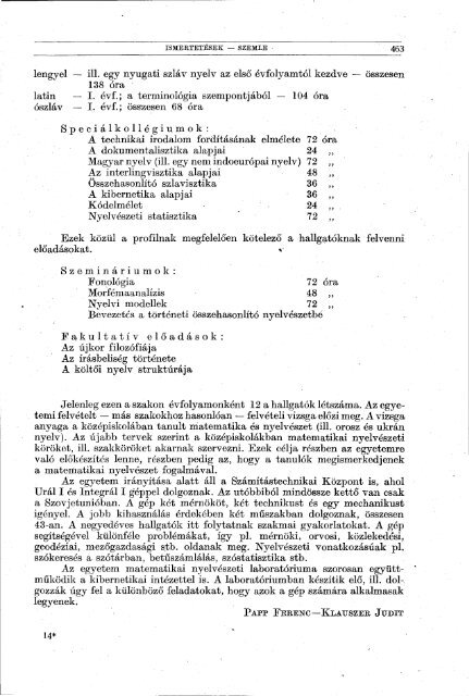 Nyelvtudományi közlemények 65. kötet (1963)