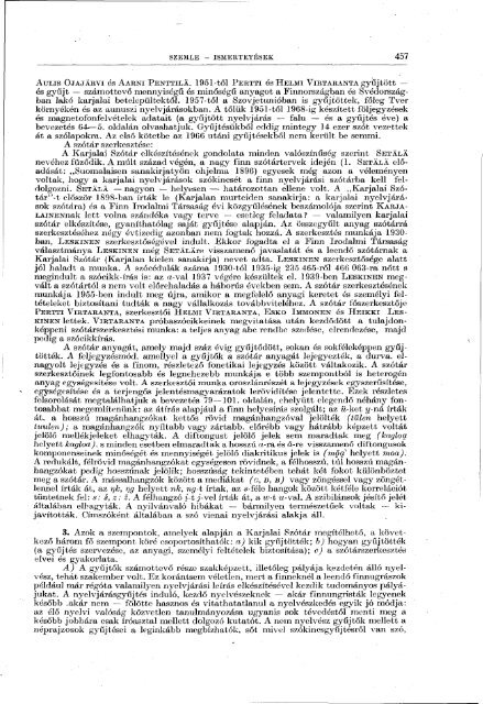 Nyelvtudományi közlemények 71. kötet (1969) - MTA ...