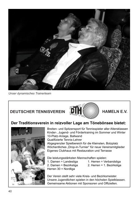 Sonntag, dem 1. April 2012 - Deutscher Tennisverein Hameln