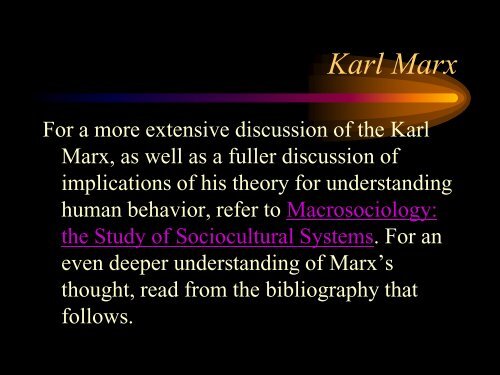 Karl Marx - Faculty.rsu.edu