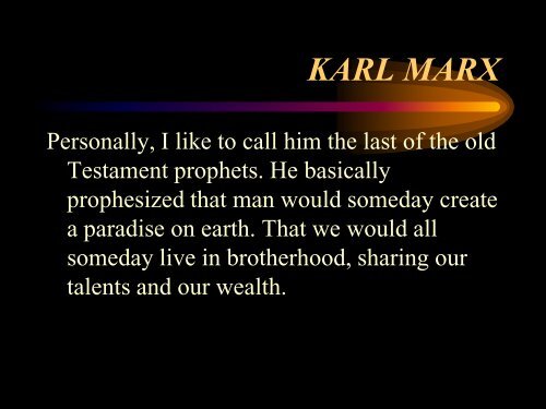 Karl Marx - Faculty.rsu.edu