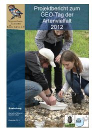 Bericht GEO Tag der Artenvielfalt 2012 - Naturschutzzentrum Kleve