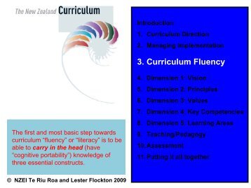3. Curriculum Fluency - The New Zealand Educational Institute
