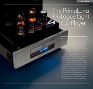 The PrimaLuna ProLogue Eight CD Player - Durob