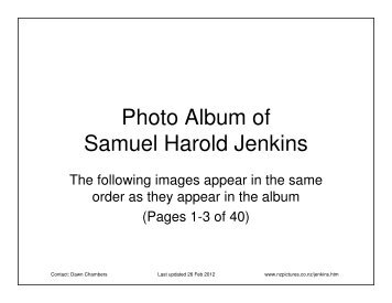 Sam Jenkins Album