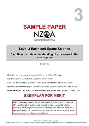 91413 Sample Merit Exemplar - NZQA