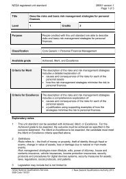 NZQA registered unit standard 28091 version 1 Page 1 of 3 Title ...