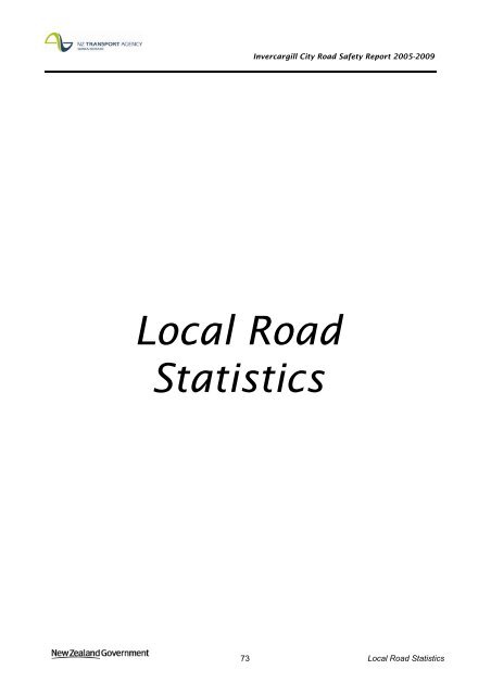 Road safety data - Invercargill City 2010 - NZ Transport Agency