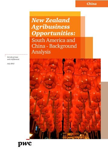 Global Agribusiness - Background Analysis - China - New Zealand ...
