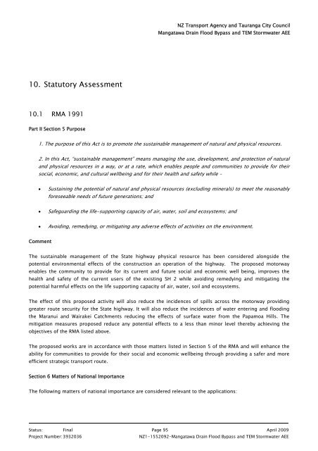 2. Mangatawa catchment consents for earthworks, storm water ...