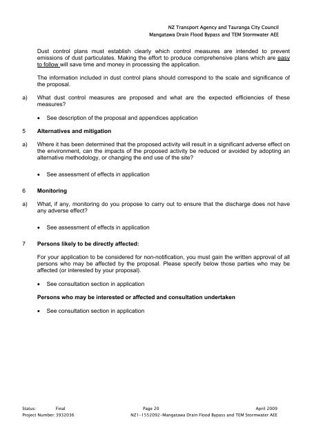 2. Mangatawa catchment consents for earthworks, storm water ...