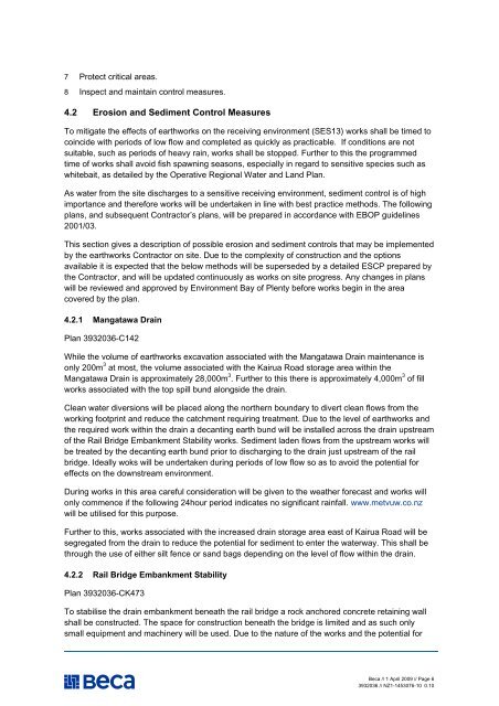 2. Mangatawa catchment consents for earthworks, storm water ...