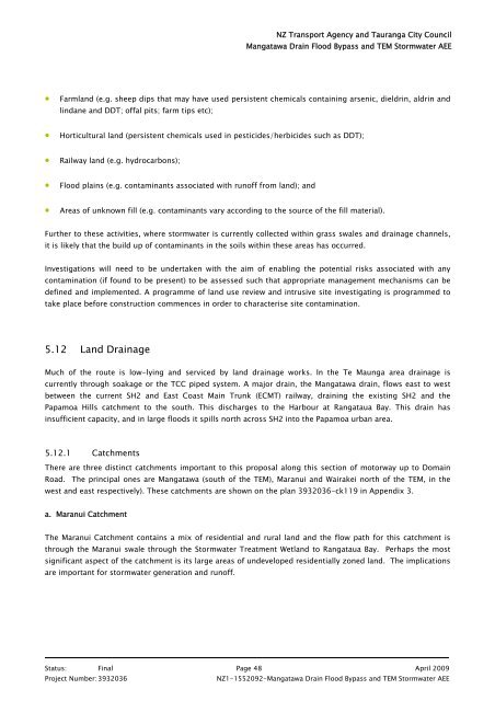 2. Mangatawa catchment consents for earthworks, storm water ...