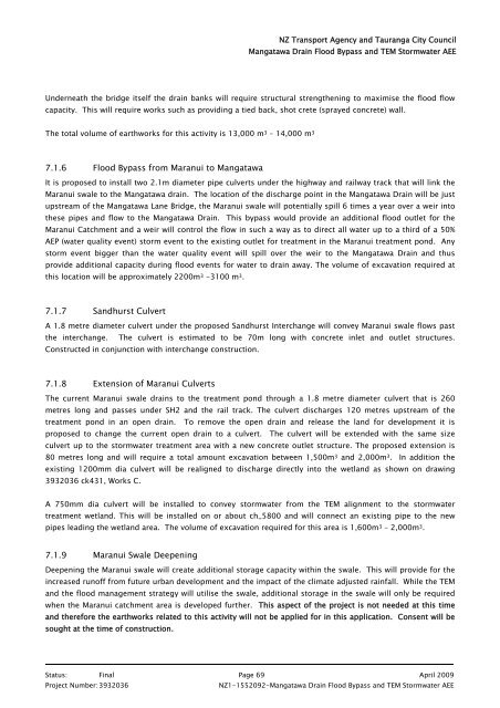 2. Mangatawa catchment consents for earthworks, storm water ...