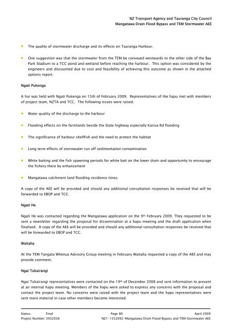 2. Mangatawa catchment consents for earthworks, storm water ...