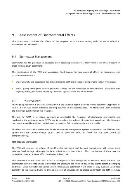 2. Mangatawa catchment consents for earthworks, storm water ...