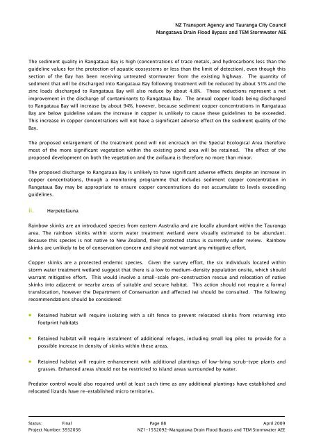 2. Mangatawa catchment consents for earthworks, storm water ...