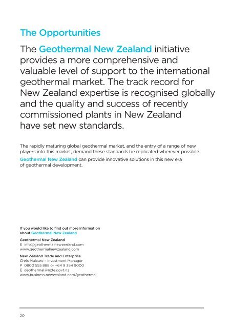 NZ's geothermal opportunity - New Zealand Trade and Enterprise