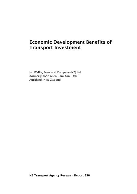 Research 350 - NZ Transport Agency