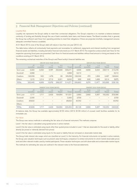 Annual Report 2013 - Mainfreight