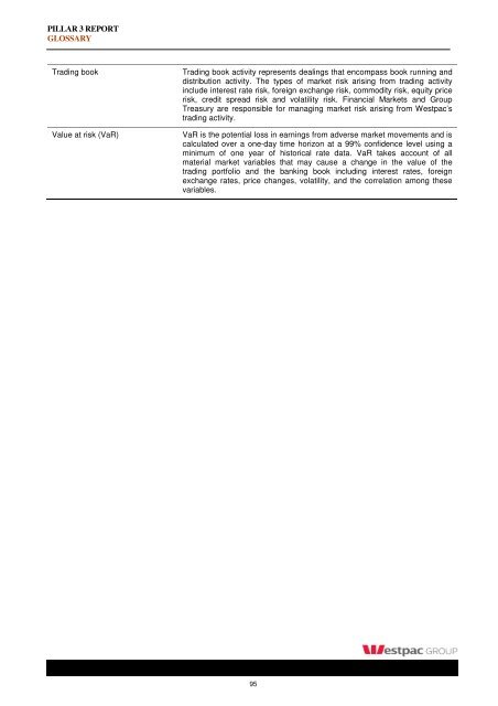 Westpac Group Pillar 3 Report March 2013 - Iguana IR Sites