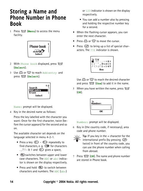 User's Guide for Nokia 5110