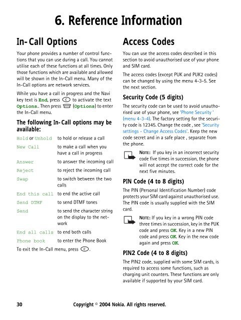 User's Guide for Nokia 5110