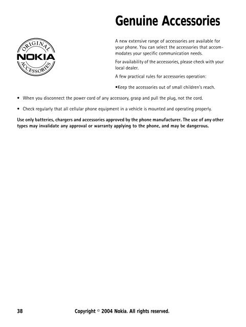 User's Guide for Nokia 5110