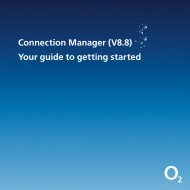 Connection Manager (V8.8) Your guide to getting started - O2