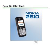 Nokia 2610 User Guide