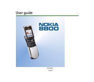 PDF Nokia 8800 User Guide